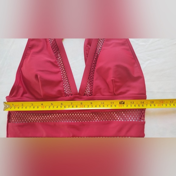 SHEIN Printed Mesh Plunge One-Piece Swimsuit Size Large - Picture 6 of 11